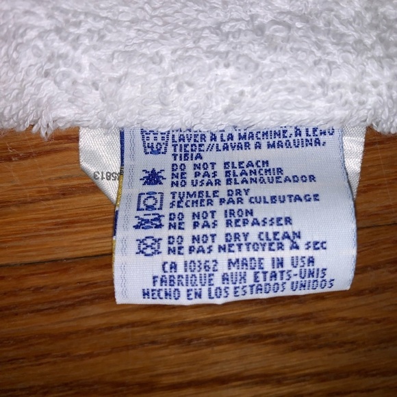 vintage 80s royal velvet bath Hand Towel  stitchsations hydrangea embroidery - Picture 4 of 14